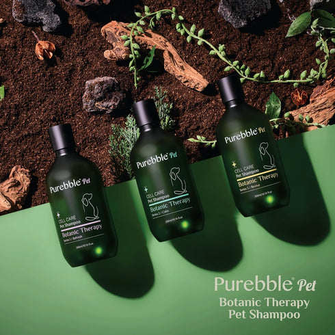 Pet Shampoo Refresh Purple Botanical Line, Cleanses & Conditions for Soft Coat, pH-Balancing Formula, 300ml / 10.14 fl