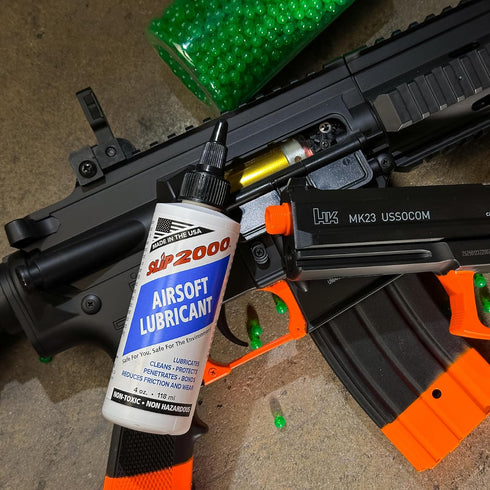 2000 Pack, 1 Slip Airsoft Lubricant System, Includes Lubricant, Gel, and Gearbox Grease, Combo ounce each