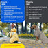 Blueberry Pet 14" Lightweight Waterproof Dog Raincoat with Hood & Harness Hole, Sunflower Yellow, Outdoor Jacket for