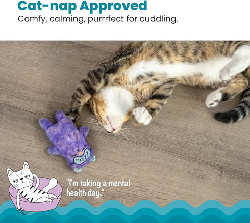 Catstages Plush Purr Pillow Cat Toy - Touch-Activated Calming Companion