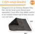 K&H Pet Products Extreme Weather Kitty Pad, Small, Gray Fleece, 18.5 X 12.5in