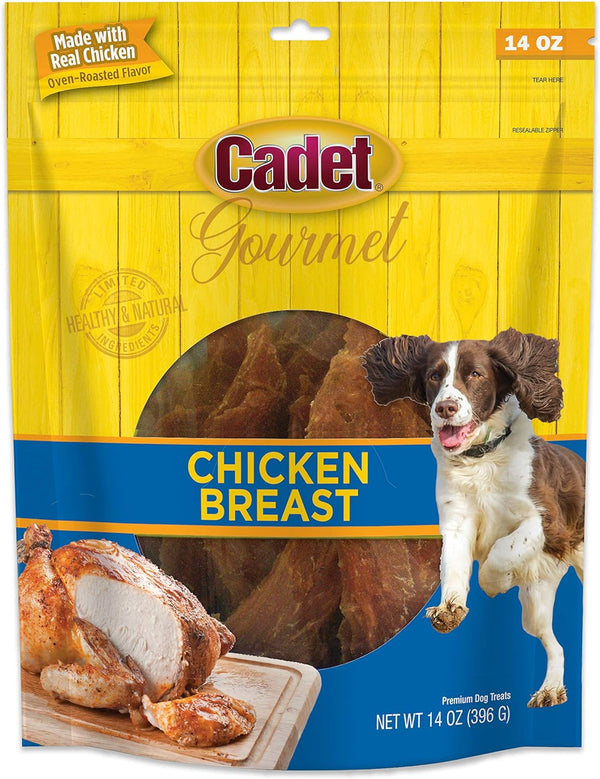Cadet Gourmet Chicken Breast Dog Treats - Healthy & Natural Training Treats for Small & Large Dogs, 14 oz