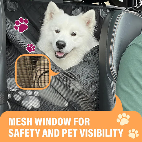 Hammock, Active Pets Dog Car Seat Cover for Back Seat, Waterproof Pet Protection SUV Truck Car Backseat Protector