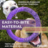 COLLAR Puller Outdoor Dog Ring Toys - Fetch & Tug of War Toy for Small, Medium, Large Dogs - Soft Dog Frisbee