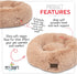 Pet Craft Supply Ultra Plush Calming Anti-Anxiety Pet Bed with Super Soft Comfort Blanket, Great for Medium Small Dogs