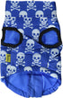 SMALLLEE_LUCKY_STORE BFL049-Blue-M New Soft Padded Vest Harness for Small Dogs - Blue Skull
