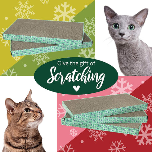 Kitty City Corrugate Cat Scratch Pad, Non-Stick Litter Scoop, Cat Litter Mats, Litter Box Kit