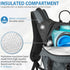 Gelindo Hydration Backpack Insulated Pack with 2.5L BPA Free Bladder for Men Women - 18L for Hiking Festival Cycling