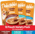 Hartz Delectables Stew Lickable Wet Cat Treats, Variety Pack, 1.4 Ounce, Pack of 12