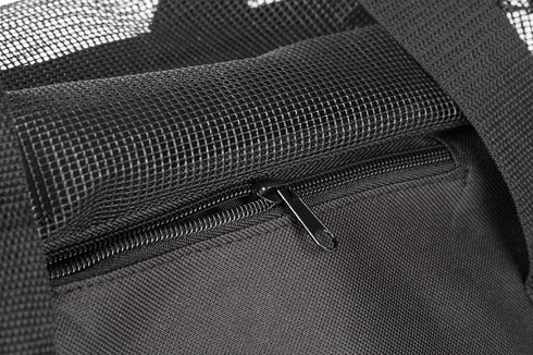 Soft-Sided Pet Carrier for Cats and Small Dogs - Black Medium Size, Washable 600D Oxford Cloth, Airline Approved Travel