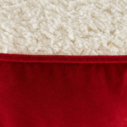 South Pine Porch Samson Deluxe Round Pillow Style Dog Bed, Crimson, Extra Small (24")