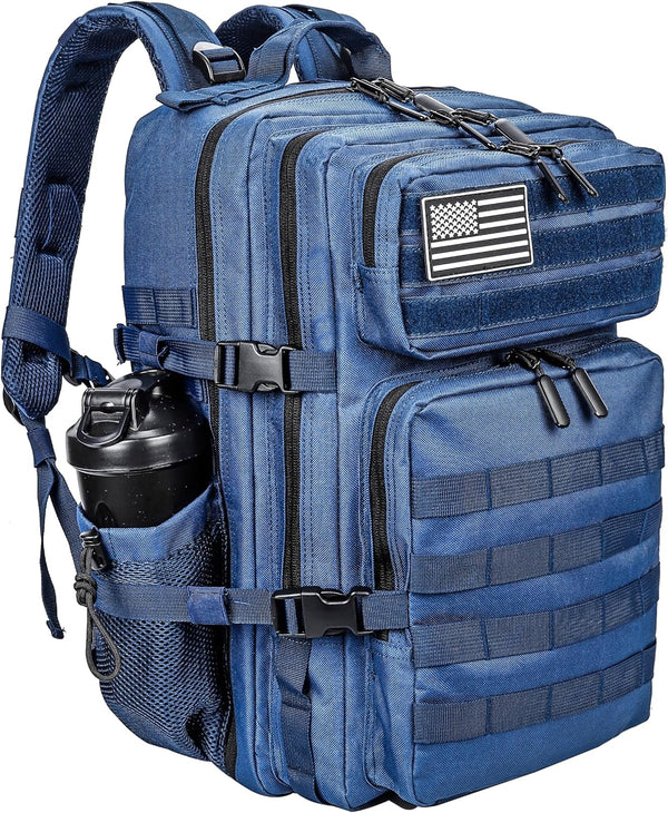 LHI Military Tactical Backpack for Men and Women, 45L Army Assault Pack with Molle System