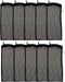 AQUANEAT 10pcs Aquarium Filter Media Bags, Coarse Mesh Bags 3”x8”/5.5”x8”, Plastic Zipper for Carbon