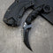 GTK691 Fixed Blade Knife - D2 Steel Blade with Nylon Fiberglass Handle & Kydex Sheath (Black)