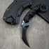 GTK691 Fixed Blade Knife - D2 Steel Blade with Nylon Fiberglass Handle & Kydex Sheath (Black)