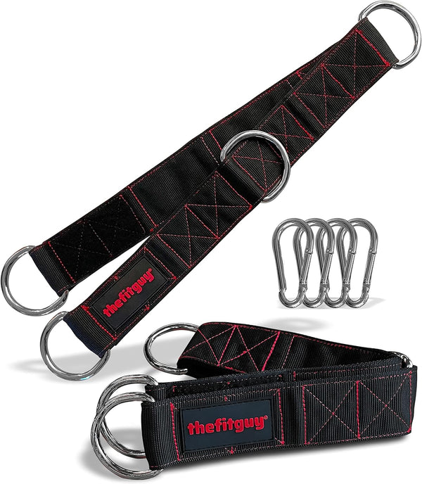 Gym Multifunctional Extension Straps (Pair) for Cable Attachments, Heavy Duty, 5 Lengths Options