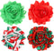 BoomBone Christmas Dog Collar Flowers Accessory, Flower Charms Sliders for Holiday Collars