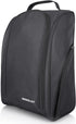 Golf Shoe Bag, Zipper Sports Shoe Strap Bag with Side Accessory Pocket for Golf Accessories (Black)