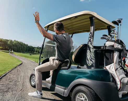 Magnetic Golf Towel with Center Cut and Loop Attachment, Strong Magnet for Golf Bag or Cart Accessory