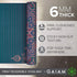 Gaiam Yoga Mat, Premium 6mm Print Reversible Extra Thick Non-Slip Exercise & Fitness Mat