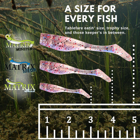 Fishing Lures for Speckled Trout, Redfish, Bass - Louisiana Paddle Tail Swimbaits for Freshwater