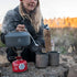 1L Lightweight Black Camping Teapot - Hard-Anodized Aluminum