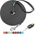 BAAPET Long Dog Training Leash with Clickers for Small, Medium and Large Dogs or Cats (15 Feet, Black)