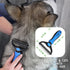 Pet Craft Supply 2-in-1 Dog Grooming Rake Undercoat Brush, Dematting Detangler Tool with Double Sided Metal Comb
