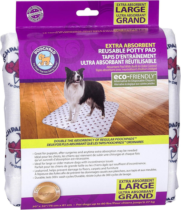Extra Absorbent Washable, Reusable Potty Pad for Dogs (Large) - Leakproof Puppy Training Pee Pad