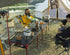 Backpacking iClimb Extendable Folding Table Large Tabletop Area Ultralight Compact with Hollow Out Tabletop for Camping