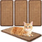 4 Pcs Sisal Cat Scratcher Mat, 15.7x7.8 In Scratch Pad with Adhesive Loop Tape for Protecting Wall Couch Window