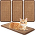 4 Pcs Sisal Cat Scratcher Mat, 15.7x7.8 In Scratch Pad with Adhesive Loop Tape for Protecting Wall Couch Window