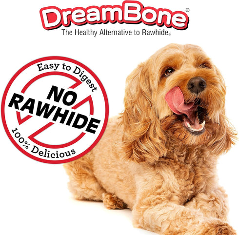 Dreambone Twist Sticks, 50 Count, Rawhide-Free Chews with Real Bacon and Cheese Flavor (3 Pack)