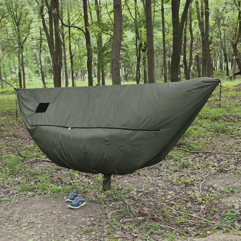 Onewind Premium Hammock Zipper Windsock for Netted Hammock, Lightweight Wind-Resistant Protector for Cold Weather, OD