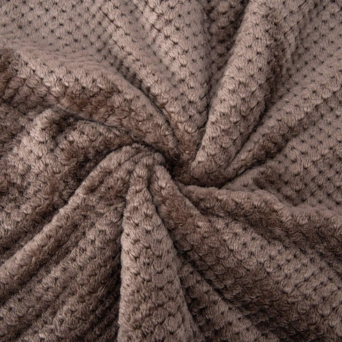 DW-Eagle Grey Plush Fleece Receiving Blanket for Dog, Cat, Couch, Travel & Outdoor, Camping (24" x 32")