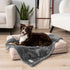 PetAmi Dog Blanket for Large Medium Dogs Grey, Soft Fluffy Sherpa Fleece Blanket for Cat & Dog, Washable 40x60