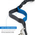 Tuff Mutt Hands-Free Waist Leash for Dog Walking, Running, Hiking, Adjustable Belt with Reflective Bungee Design