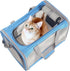 Large Blue Cat Carrier for Small, Medium, and Large Cats, Portable Soft Travel Carrier, Airline Approved Cat Bag