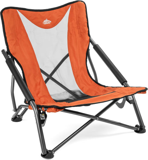Cascade Mountain Tech Folding Camp Chair for Camping, Beach, Picnic, Barbqeues, Sporting