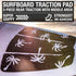 Ho Stevie! Premium Surfboard Traction Pad - 3 Piece, Full Size, Maximum Grip, Strongest 3M Adhesive, Foot Won't Slip