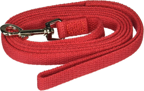 58CTL6-RD Cotton Dog Training Lead for Dogs, 6', Red
