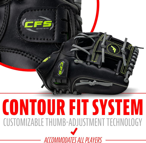 Franklin Sports Baseball + Softball Gloves - Field Master Adult + Youth Gloves - Right Hand + Left Hand - Multiple