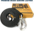 Leather Dog Leash with Locking Carabiner - Strong and Soft for Training and Walking, 6 Ft Long x ¾” Wide