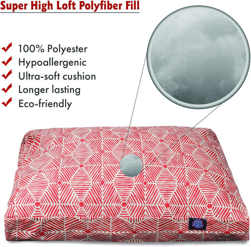 Majestic Pet Charlie Salmon Small Rectangle Pet Bed