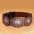 PET ARTIST Genuine Leather Dog Collar - Unique Design & Sturdy Leather, Heavy Duty for Rottweiler Pitbull Medium &
