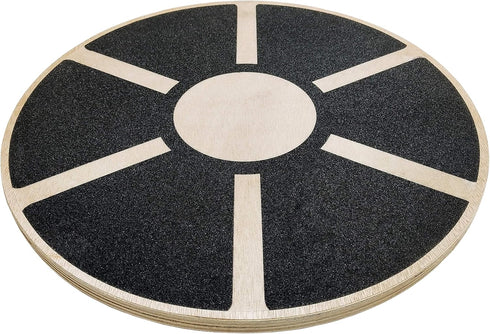 Signature Fitness Non-Slip Wooden Wobble Balance Board Core Trainer 15.55-inch Diameter with 360 Rotation for Stability Training, Multiple Colors by Signature Fitness