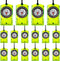 Swakuta 16 Pcs Orienteering Compass Acrylic Hiking Compass with Rope for Navigation Backpacking