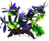 AQUA KT Purple Aquarium Landscape Simulation Artificial Plant, Plastic Fish Tank Decoration, Aquatic Water Plant