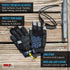 MRX BOXING & FITNESS Sailing Gloves, Sticky Palm Gripy Glove for Yachting, Kayak, Dinghy Fishing, 2 Cut Finger (Black
