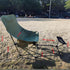 HI SUYI 400lbs High Back Moon Camping Chairs with Foot Rest Portable Heavy Duty Folding Saucer Lounge Chair with Side